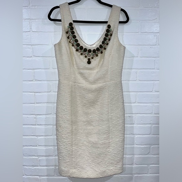 Milly of New York 🇺🇸 Made in USA Kaylee Beaded Sheath Dress - Picture 10 of 15